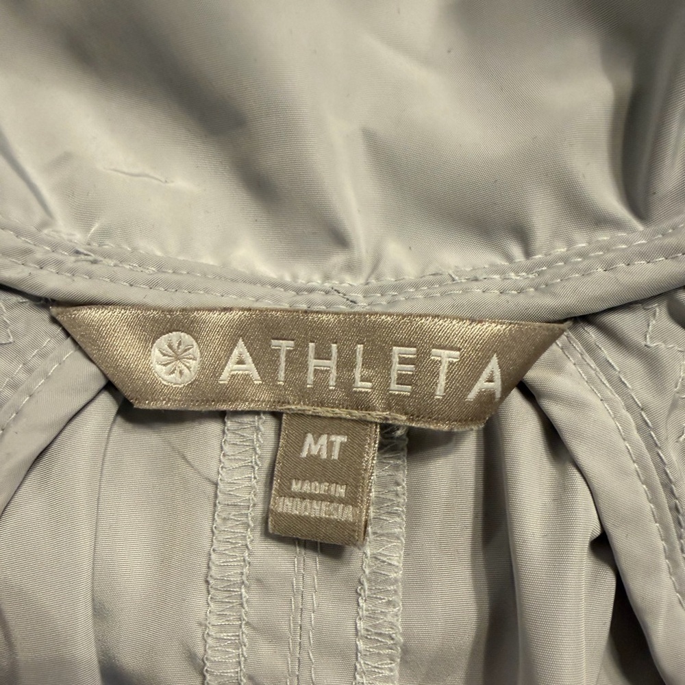 Athleta Solar Wind & Rain Anorak Jacket, Grey/Silver Medium Tall - Picture 9 of 15